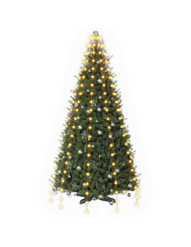 Ghirlande luminose per alberi di Natale Verde 210 cm PVC