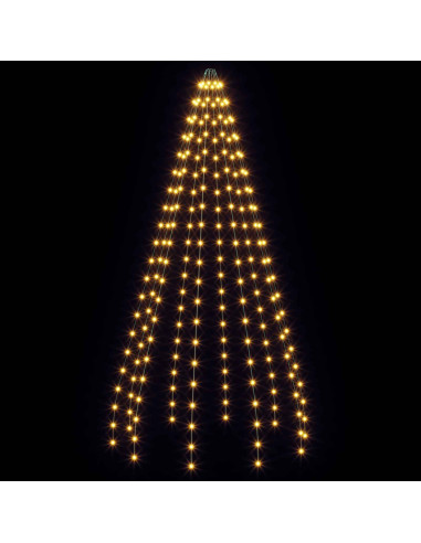 Ghirlande luminose per alberi di Natale Verde 210 cm PVC