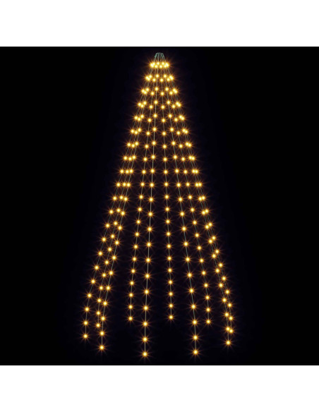 Ghirlande luminose per alberi di Natale Verde 210 cm PVC