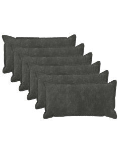 Cuscino con cuscino HOUTEN 6 pz Antracite Fleece in microfibra
