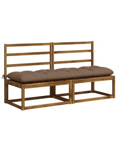 Cuscino per panchina VIANEN 100% Poliestere Tortora