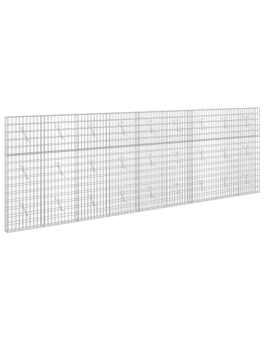 Gabione con Filo da 5 mm e Rete da 5x10 cm 450x10x150 cm