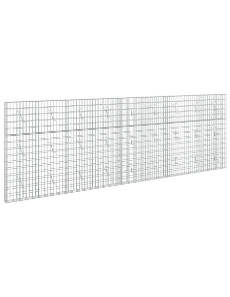 Gabione con Filo da 5 mm e Rete da 5x10 cm 450x10x150 cm