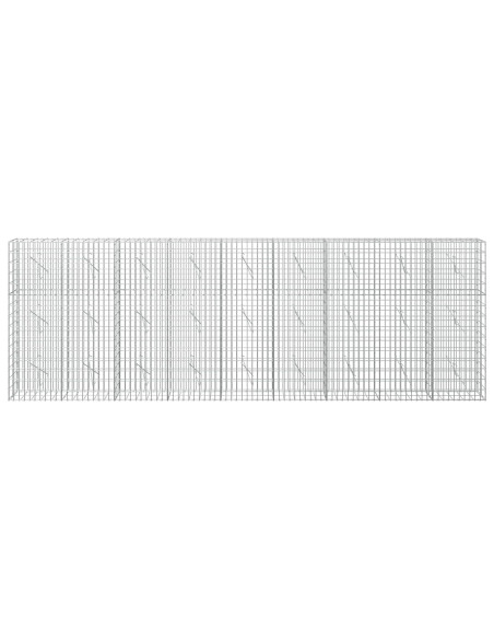 Gabione con Filo da 5 mm e Rete da 5x10 cm 450x10x150 cm