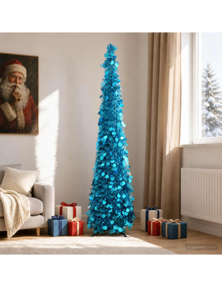 Albero di Natale pop-up 180 cm PET Blu