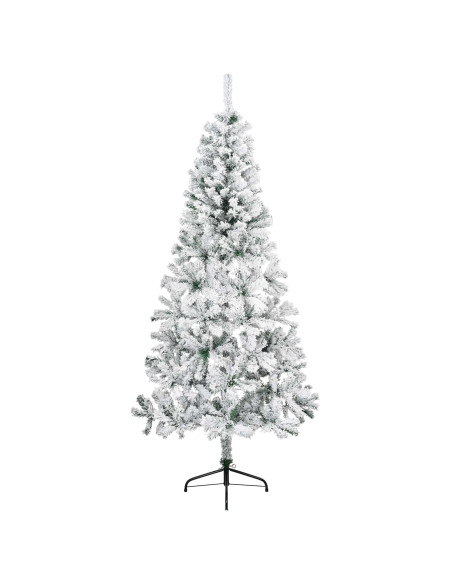 Albero di Natale artificiale con palline 210 cm 300 LED
