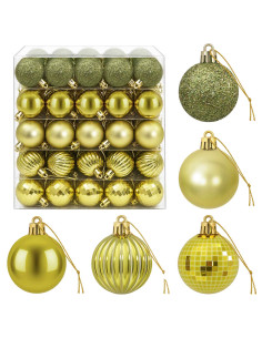 Set di Palline di Natale 100 pz Verde chiaro 4 cm Polistirolo