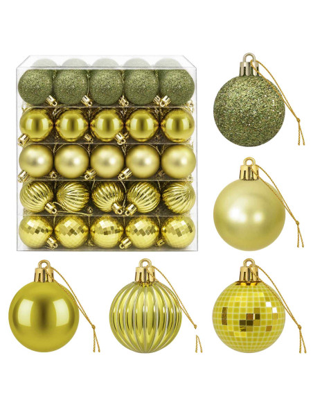 Set di Palline di Natale 100 pz Verde chiaro 4 cm Polistirolo