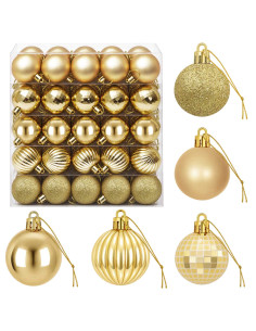 Set di Palline di Natale 100 pz Oro 4 cm Polistirolo