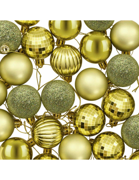 Set di Palline di Natale 100 pz Verde chiaro 4 cm Polistirolo
