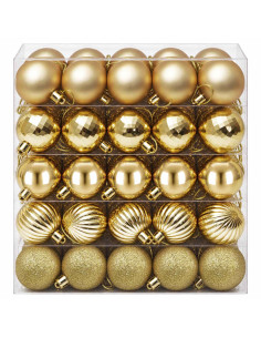 Set di Palline di Natale 100 pz Oro 4 cm Polistirolo 2