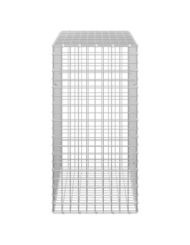 Gabione con filo da 5 mm e rete da 5x5 cm 100x50x100 cm