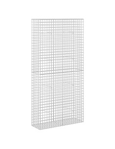 Gabione con filo da 5 mm e rete da 5x5 cm 100x30x200 cm 2