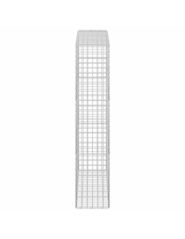 Gabione con filo da 5 mm e rete da 5x5 cm 100x30x150 cm