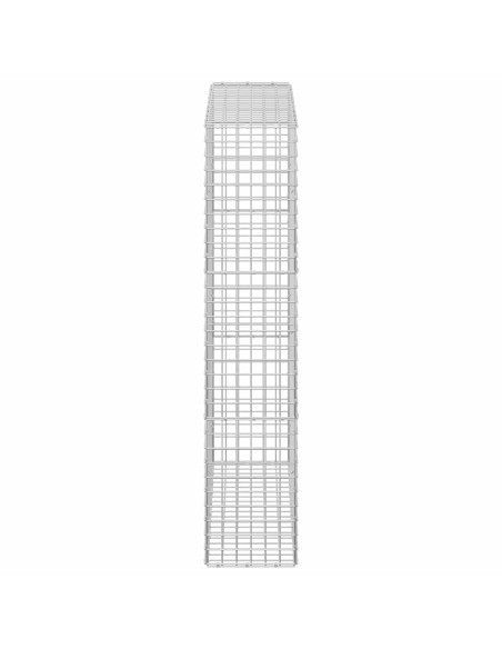 Gabione con filo da 5 mm e rete da 5x5 cm 100x30x150 cm