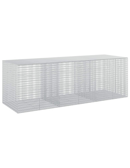 Gabione con Filo da 5 mm e Rete da 5x2,5 cm 300x100x100 cm