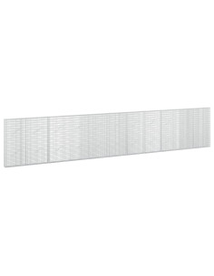 Gabione con Filo da 5 mm e Rete da 5x2,5 cm 550x10x100 cm 2