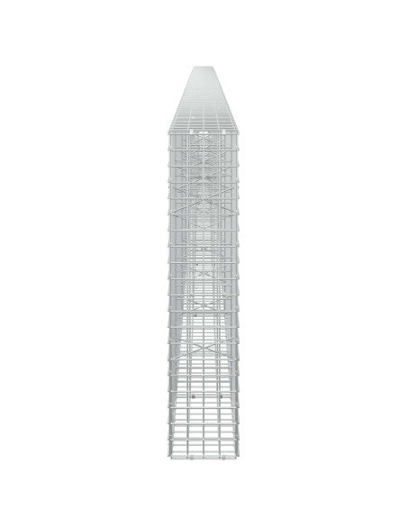 Gabione con filo da 5 mm e rete da 5x5 cm 750x20x100 cm