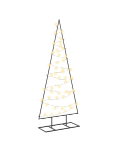 Albero di Natale in metallo con LED KUOPIO 125 cm Bianco caldo 2