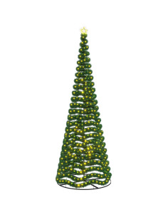 Albero di Natale in tinsel con luci LED e base EKENAS 400 cm 2