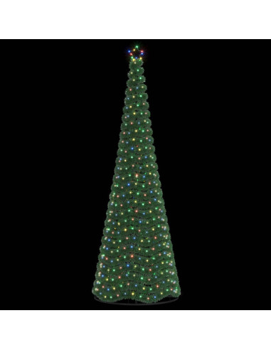 Albero di Natale in tinsel con luci LED e base EKENAS 300 cm