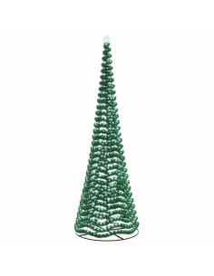 Albero di Natale in tinsel con luci LED e base EKENAS 500 cm 2