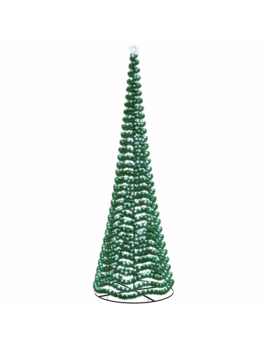 Albero di Natale in tinsel con luci LED e base EKENAS 500 cm