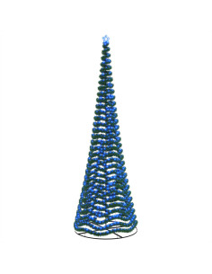 Albero di Natale in tinsel con luci LED e base EKENAS 500 cm 2
