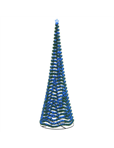 Albero di Natale in tinsel con luci LED e base EKENAS 500 cm