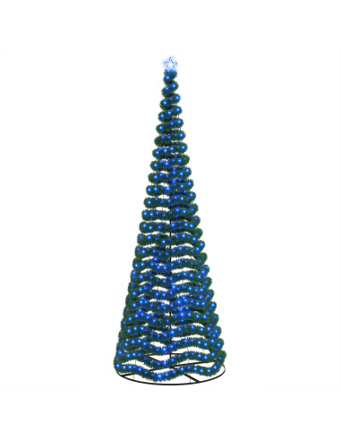 Albero di Natale in tinsel con luci LED e base EKENAS 400 cm