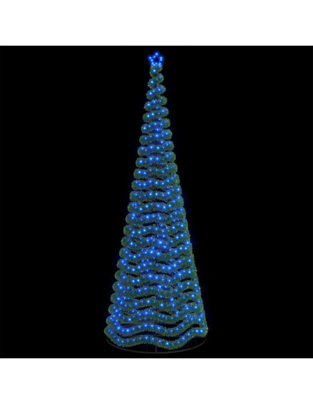 Albero di Natale in tinsel con luci LED e base EKENAS 400 cm
