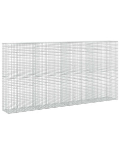 Gabione con filo da 5 mm e rete da 5x5 cm 400x50x200 cm 2