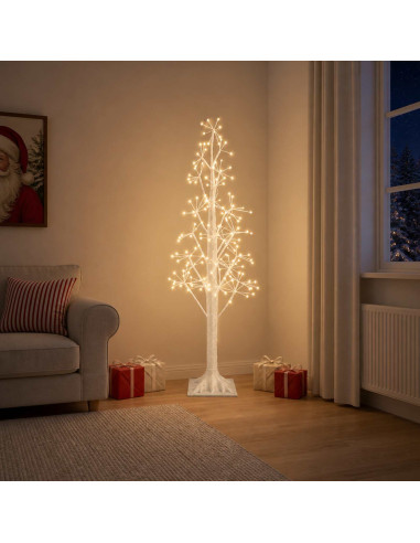 Albero di Natale Starburst Bianco 17 x 17 x 150 cm Plastica