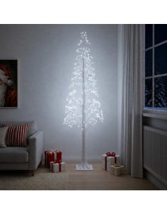 Albero di Natale Starburst Bianco 25 x 25 x 210 cm Plastica