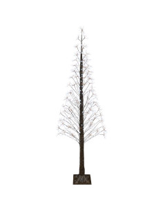 Albero di Natale Starburst Marrone 240 cm Plastica 688 LED