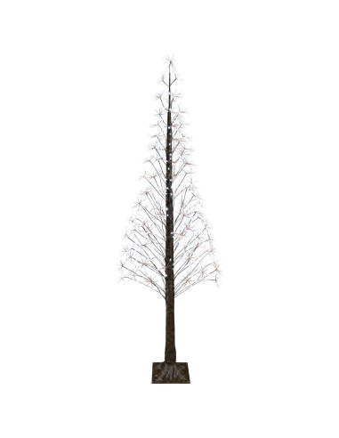 Albero di Natale Starburst Marrone 240 cm Plastica 688 LED