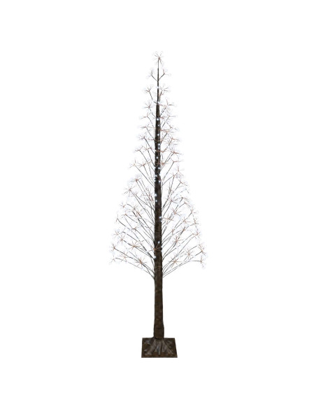 Albero di Natale Starburst Marrone 240 cm Plastica 688 LED