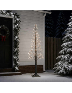Albero di Natale Starburst Marrone 17 x 17 x 180 cm Plastica