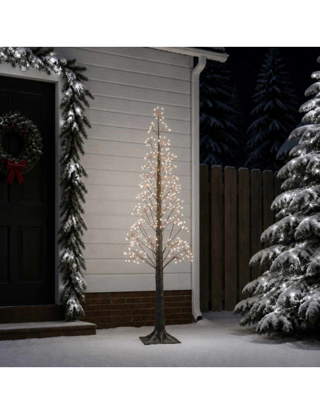 Albero di Natale Starburst Marrone 17 x 17 x 180 cm Plastica