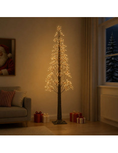 Albero di Natale Starburst Marrone 17 x 17 x 180 cm Plastica