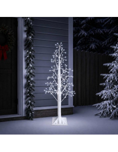 Albero di Natale Starburst Bianco 17 x 17 x 150 cm Plastica