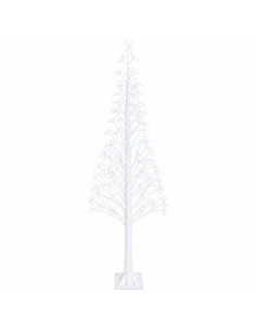 Albero di Natale Starburst Bianco 25 x 25 x 240 cm Plastica