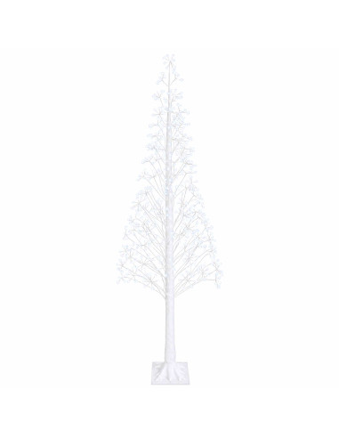 Albero di Natale Starburst Bianco 25 x 25 x 240 cm Plastica