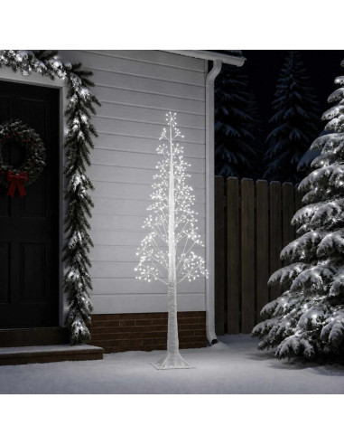 Albero di Natale Starburst Bianco 17 x 17 x 180 cm Plastica