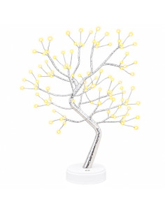 Mini albero di Natale starburst 2 pz Argento 12 x 50 cm Acciaio 2