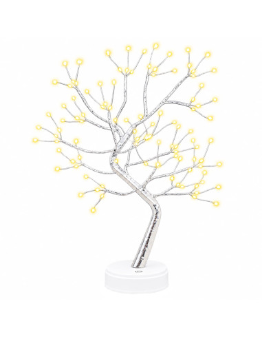 Mini albero di Natale starburst 2 pz Argento 12 x 50 cm Acciaio