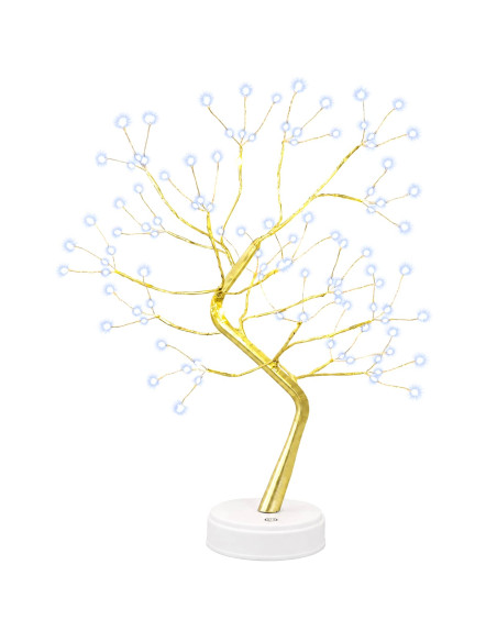 Mini albero di Natale starburst 2 pz Oro 12 x 50 cm Acciaio