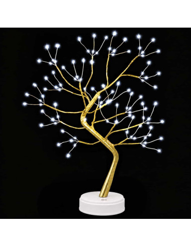 Mini albero di Natale starburst 2 pz Oro 12 x 50 cm Acciaio