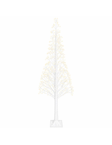 Albero di Natale Starburst Bianco 25 x 25 x 240 cm Plastica