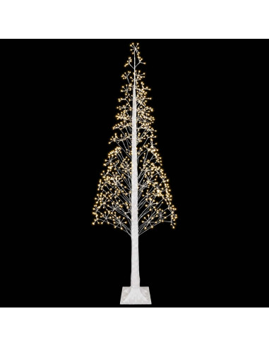 Albero di Natale Starburst Bianco 25 x 25 x 240 cm Plastica